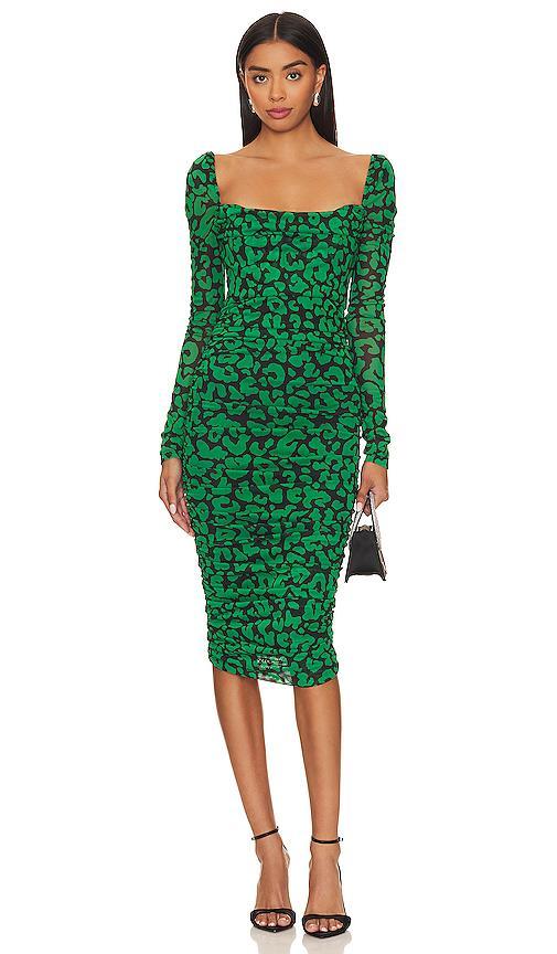 Michael Costello x REVOLVE Nobu Midi Dress in Green. Product Image