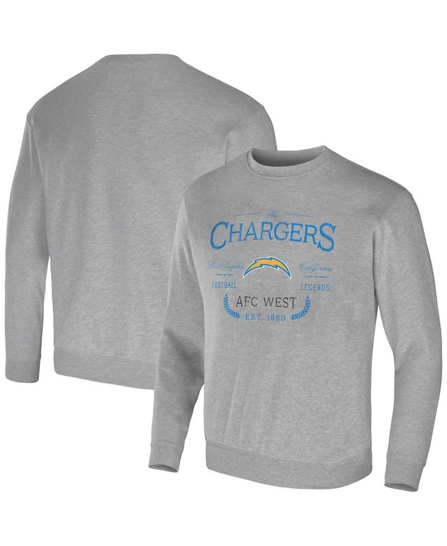 Mens Nfl x Darius Rucker Collection by Fanatics Heather Gray Los Angeles Chargers Pullover Sweatshirt Product Image