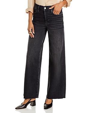 FRAME Le Slim Palazzo Raw Hem High Waist Wide Leg Jeans Product Image