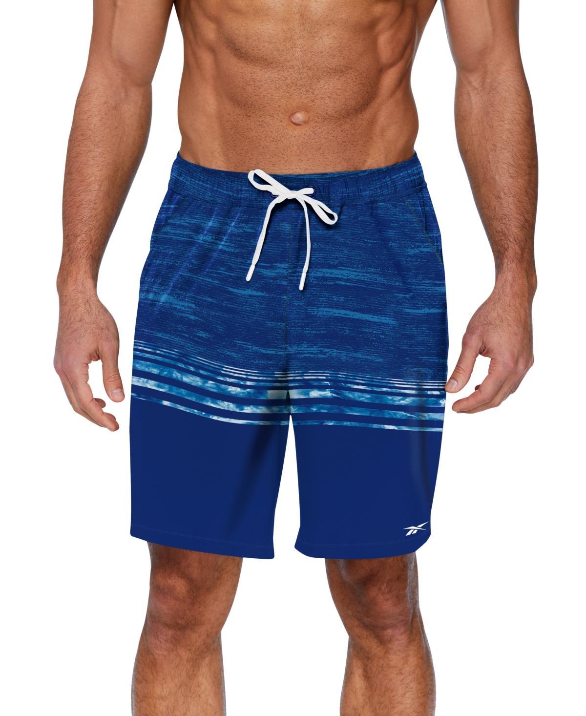 Reebok Mens Quick-Dry Distressed Heather Core Valley 7 Swim Trunks Product Image