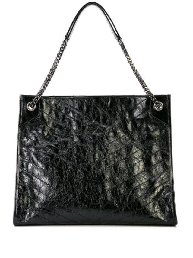 SAINT LAURENT Womens Black Niki Large Leather Shoulder Bag Product Image