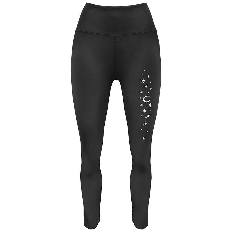 Womens Moon And Stars Graphic Leggings Product Image