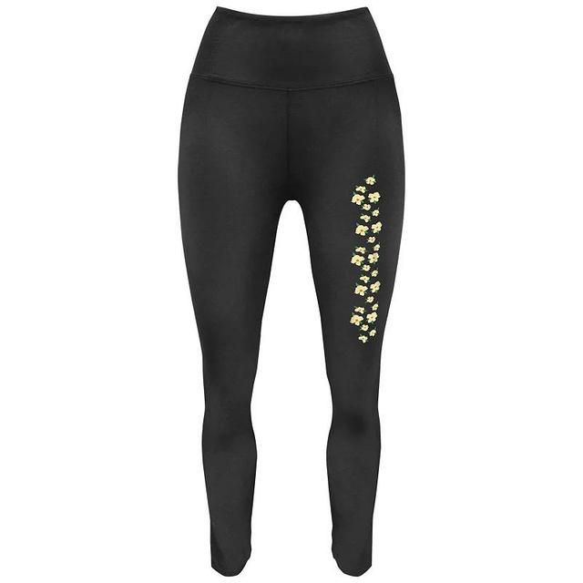 Womens Flower Print Graphic Leggings Product Image