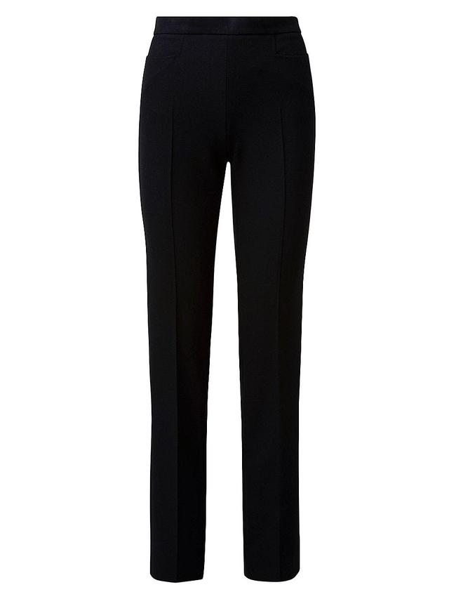 Francoise Slim-Straight Pants, Black Product Image