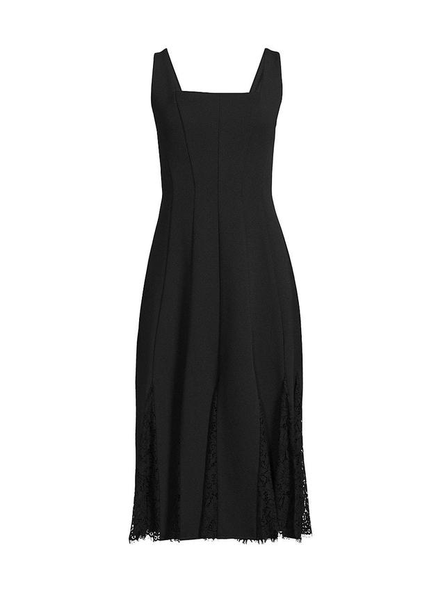 Womens Bonded Crepe Midi Dress Product Image