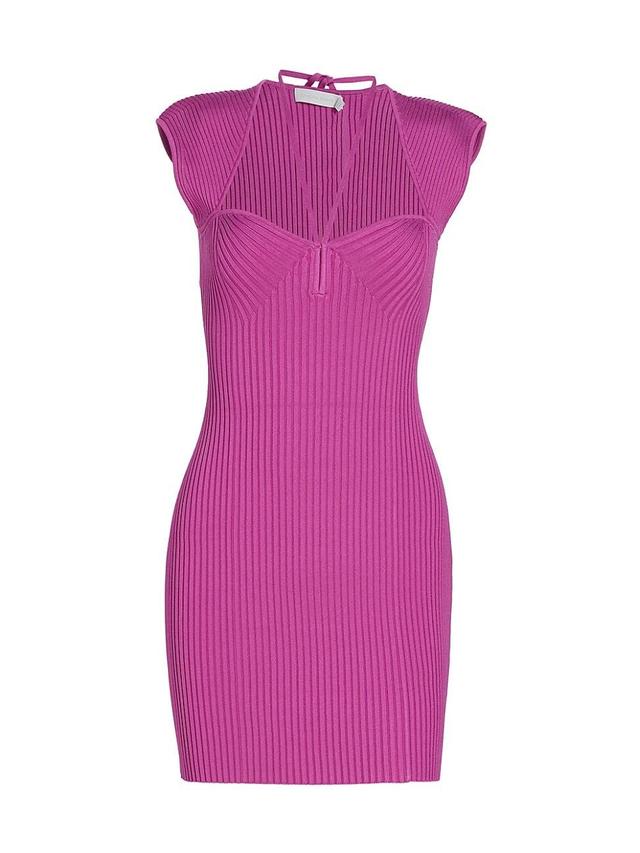 Womens Florence Rib-Knit Minidress Product Image