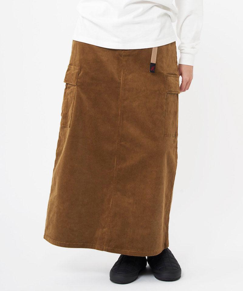 Corduroy Long Cargo Skirt Female Product Image