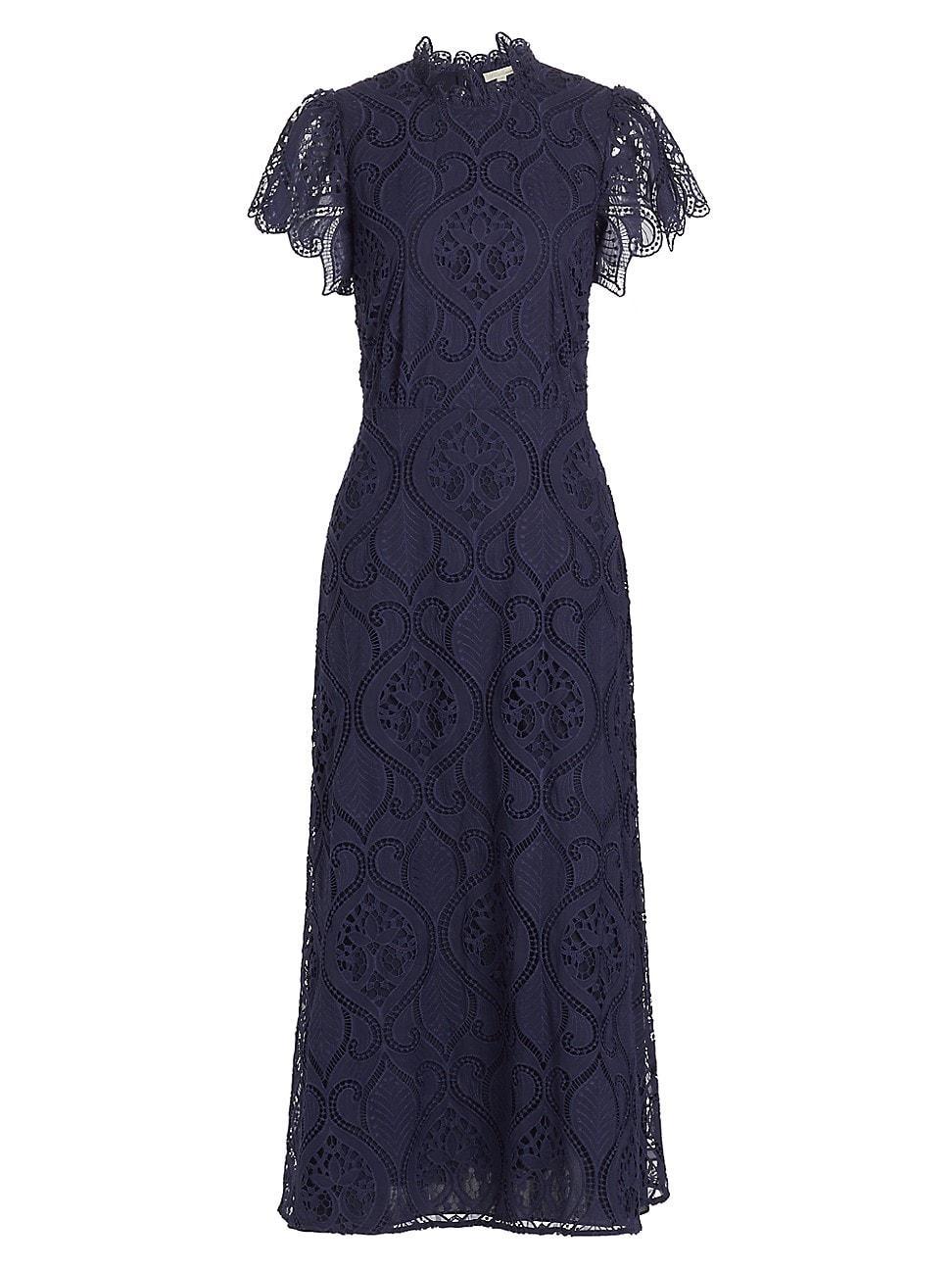 Womens Norma Eyelet Midi-Dress Product Image