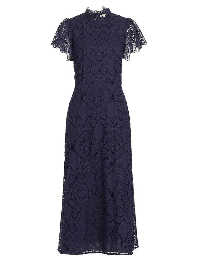 Womens Norma Eyelet Midi-Dress Product Image