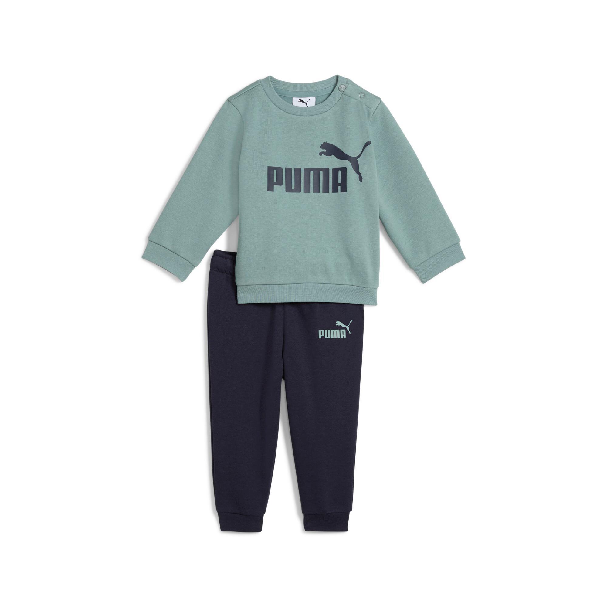 PUMA 2-Piece Minicats Essentials Toddlers' Crew Sweatshirt And Pants Set in Grey Product Image