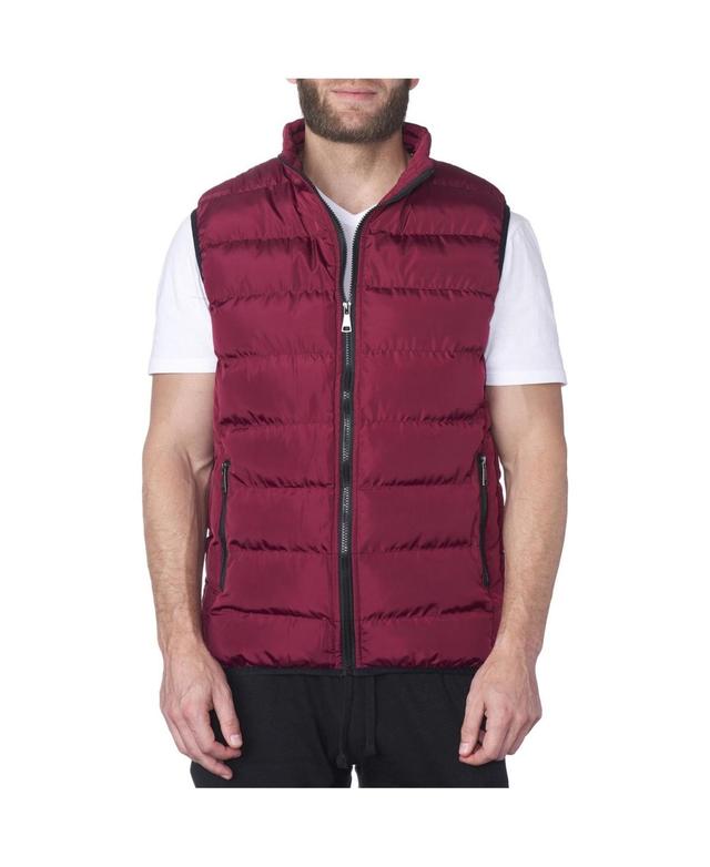 Alpine Swiss Mens Lightweight Down Alternative Puffer Vest Sleeveless Jacket - Red Product Image