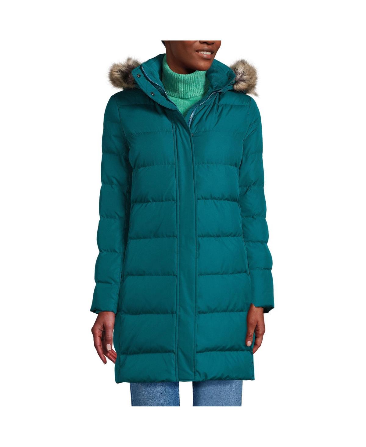 Lands End Womens Tall Wide Channel 600 Down Puffer Coat Product Image