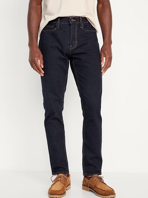 Relaxed Slim Taper Built-In Flex Black Jeans product image