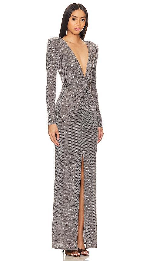 L'AGENCE Rosetta Twist Front Dress Size 4. Product Image