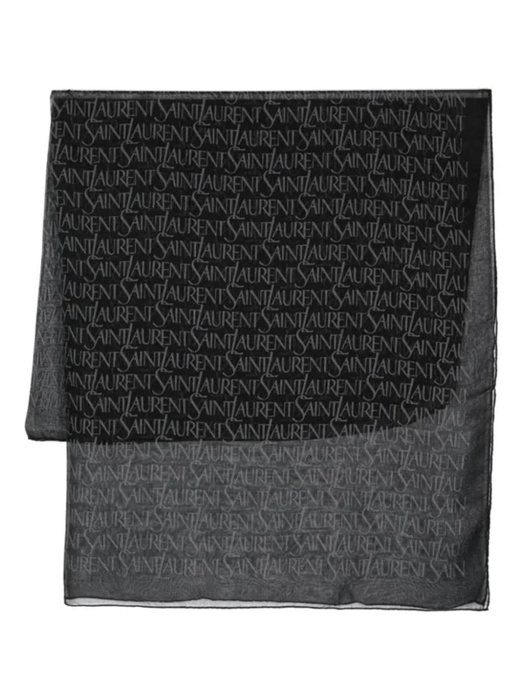 SAINT LAURENT Square-shaped Scarf In Multicolor Product Image