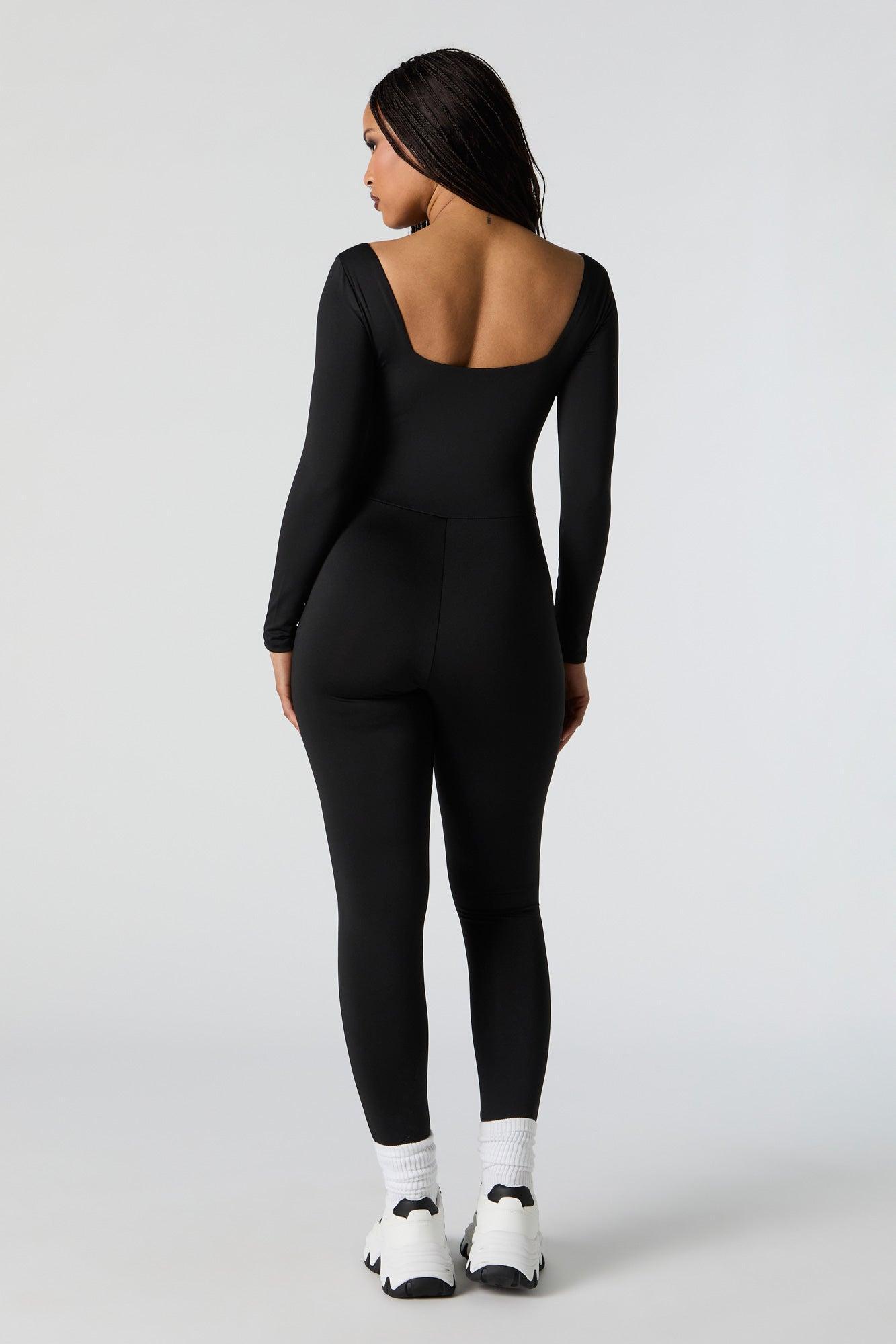 Contour Square Neck Long Sleeve Romper Female Product Image