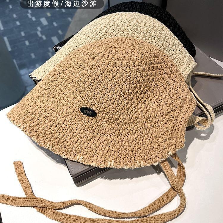 Contrast Trim Straw Hat product image