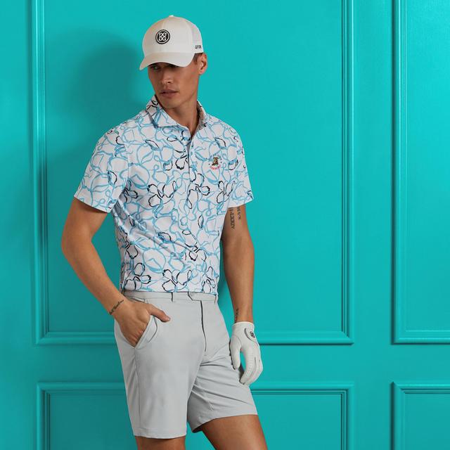 LTD RELEASE 2025 U.S. OPEN WATERCOLOUR FLORAL TECH PIQUÉ POLO Product Image