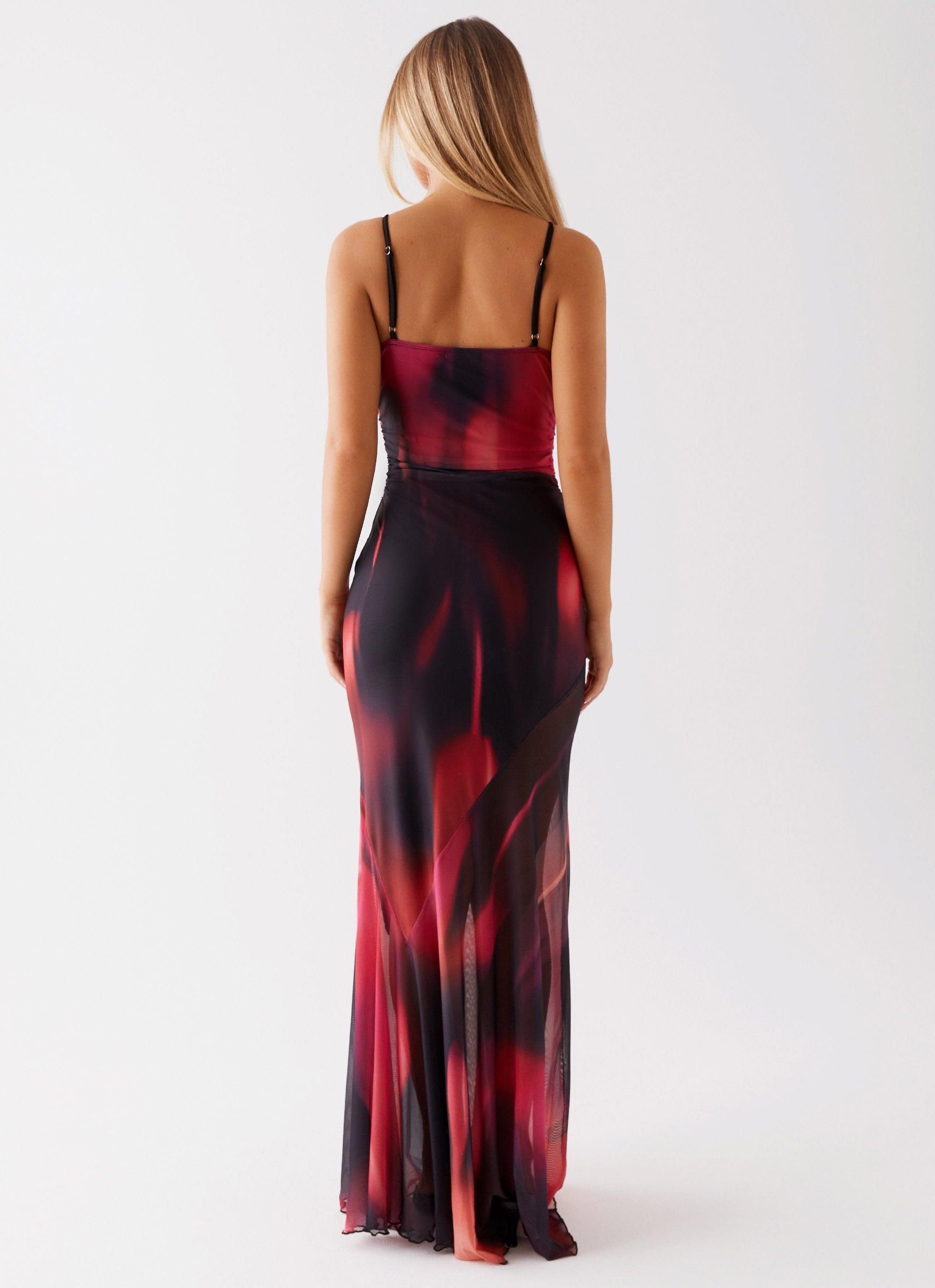 Charley Maxi Dress - Pink Print Product Image