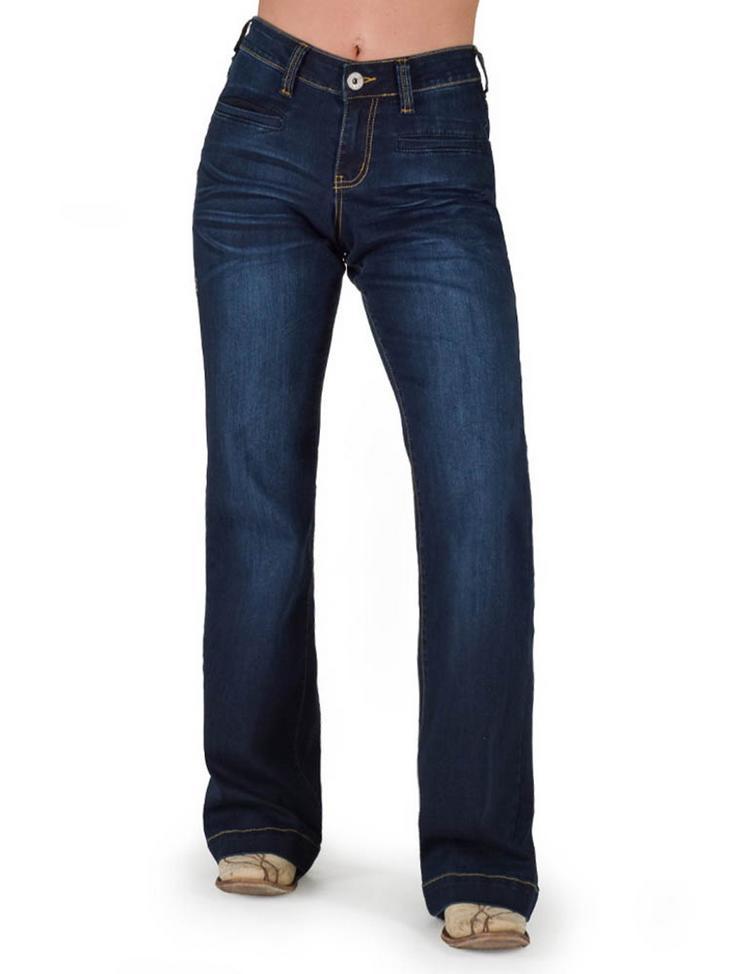 Cowgirl Tuff® Ladies' Platinum Boot Cut Jeans Product Image