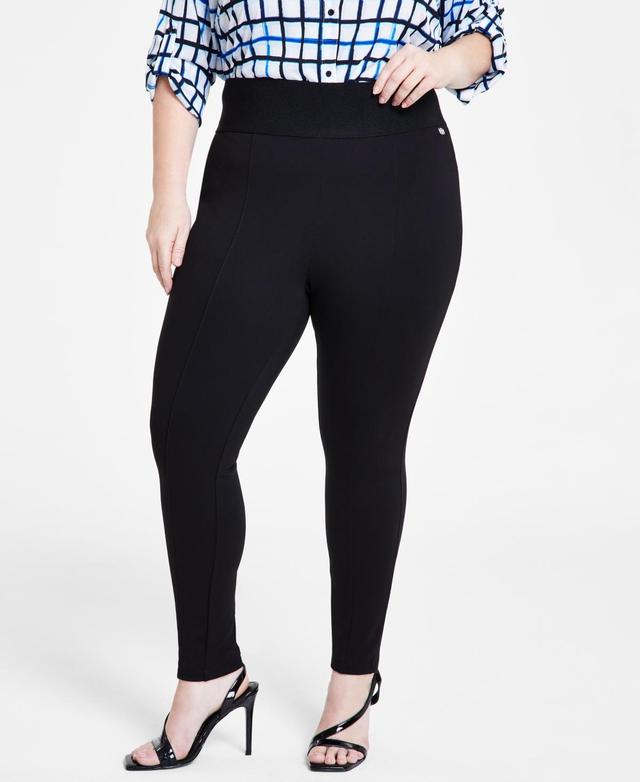 Calvin Klein Plus Size Pull-On Skinny Compression Pants Product Image