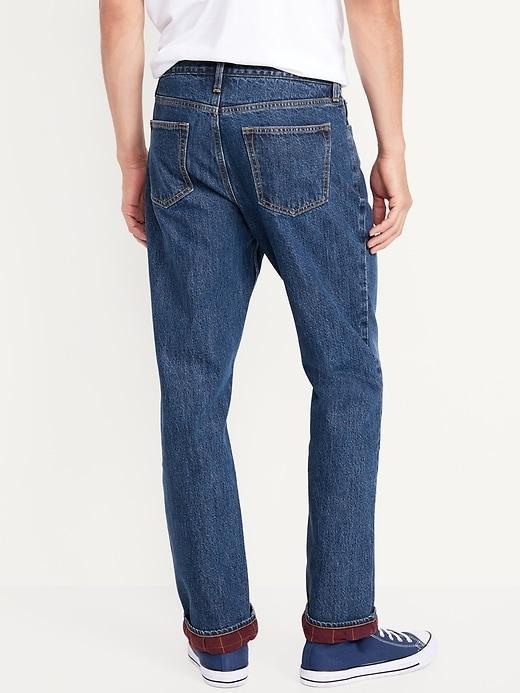 90&#39;s Straight Flannel-Lined Jeans Product Image