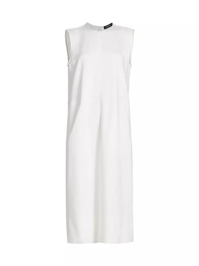 Womens Sleeveless Shift Midi-Dress Product Image