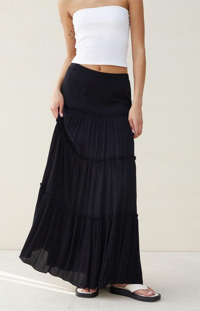 Beverly & Beck Women's Tiered Maxi Skirt - Product Image