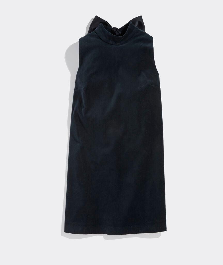 Velvet Bow Back Dress Product Image