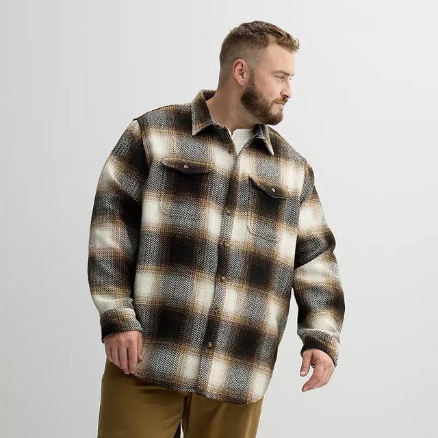 Big & Tall Sonoma Goods For Life Heavyweight Button-Front Over Shirt, Mens Product Image