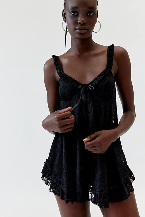 Urban Outfitters UO Primrose Lace Babydoll Romper Womens at Urban Outfitters Product Image