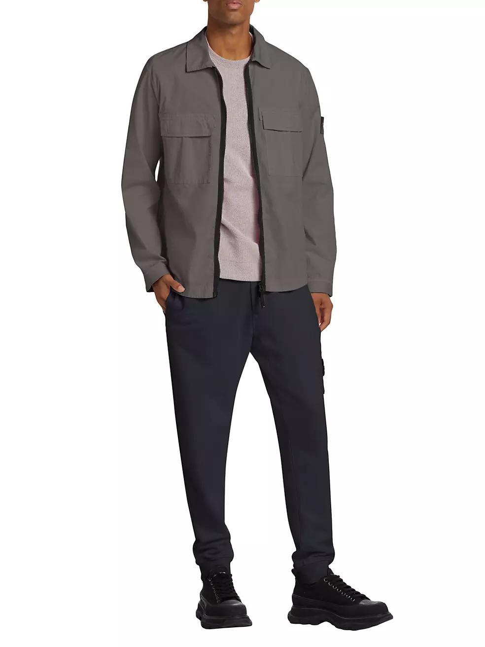 Cotton-Blend Zip Overshirt product image