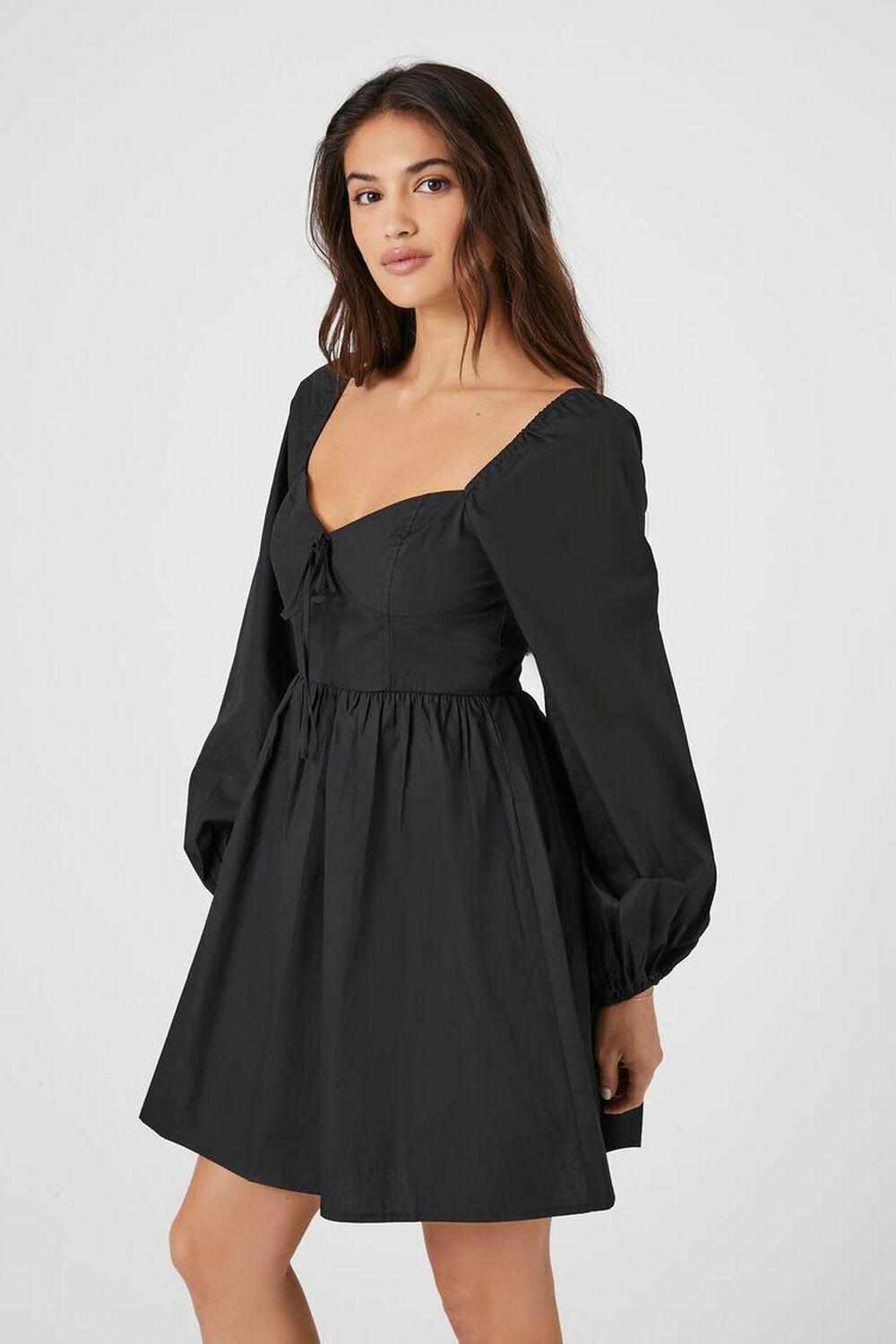 Poplin Sweetheart Mini Dress | Forever 21 Product Image