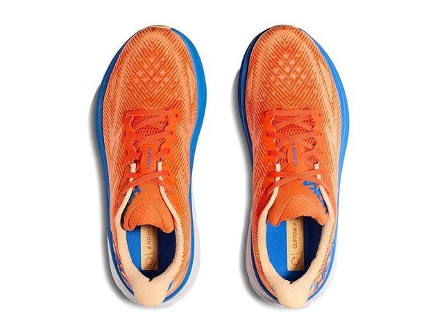 Hoka Men's Clifton 9 (Vibrant Orange/Impala) Men's Shoes Product Image