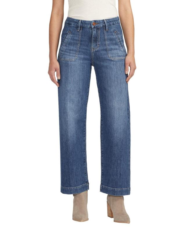 Jag Jeans Sophia High-Rise Wide Leg Jeans (Tidal ) Women's Jeans Product Image