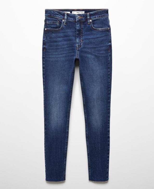 Mango Womens Skinny Cropped Jeans Product Image