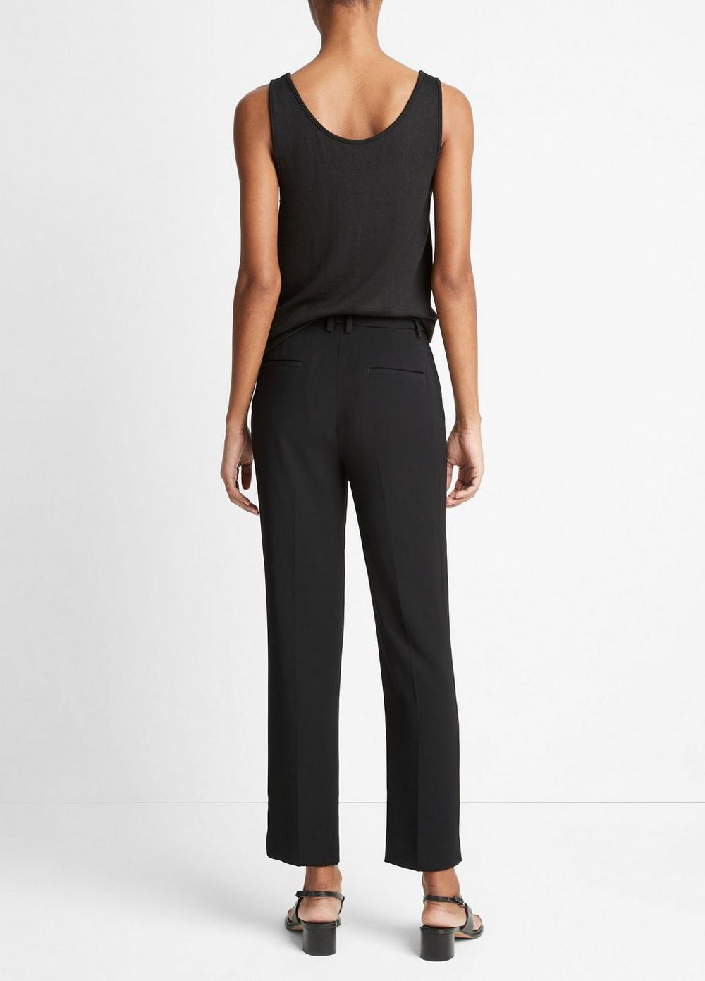 Crepe Tailored Straight-Leg Pant Product Image