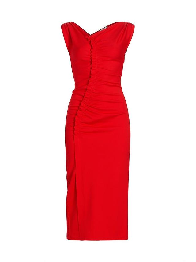 Womens Ivy Stretch-Jersey Sleeveless Midi-Dress Product Image