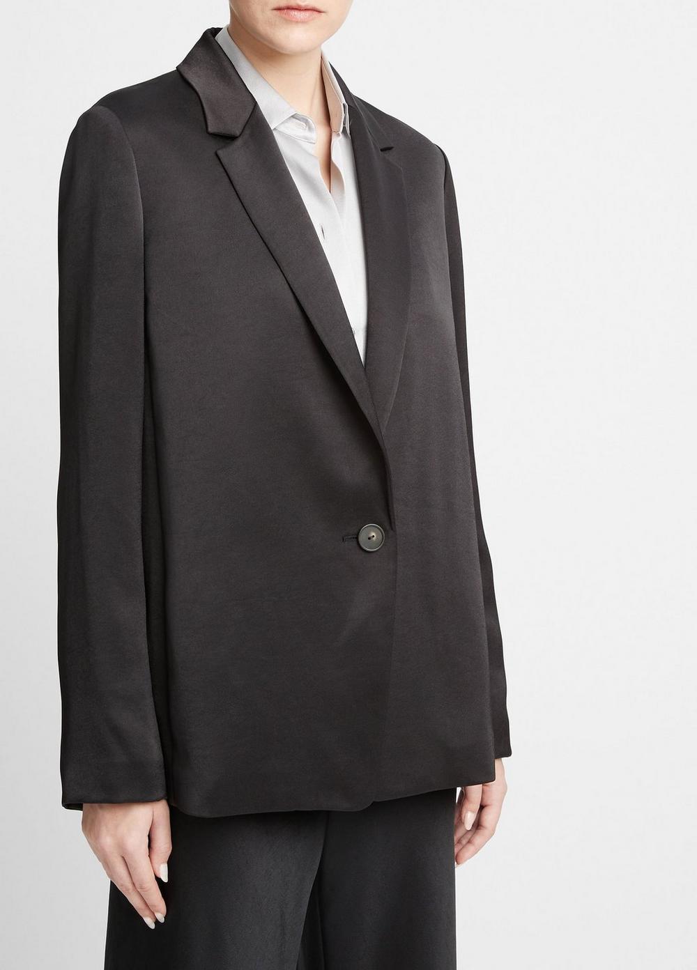 Fluid Satin Blazer Product Image