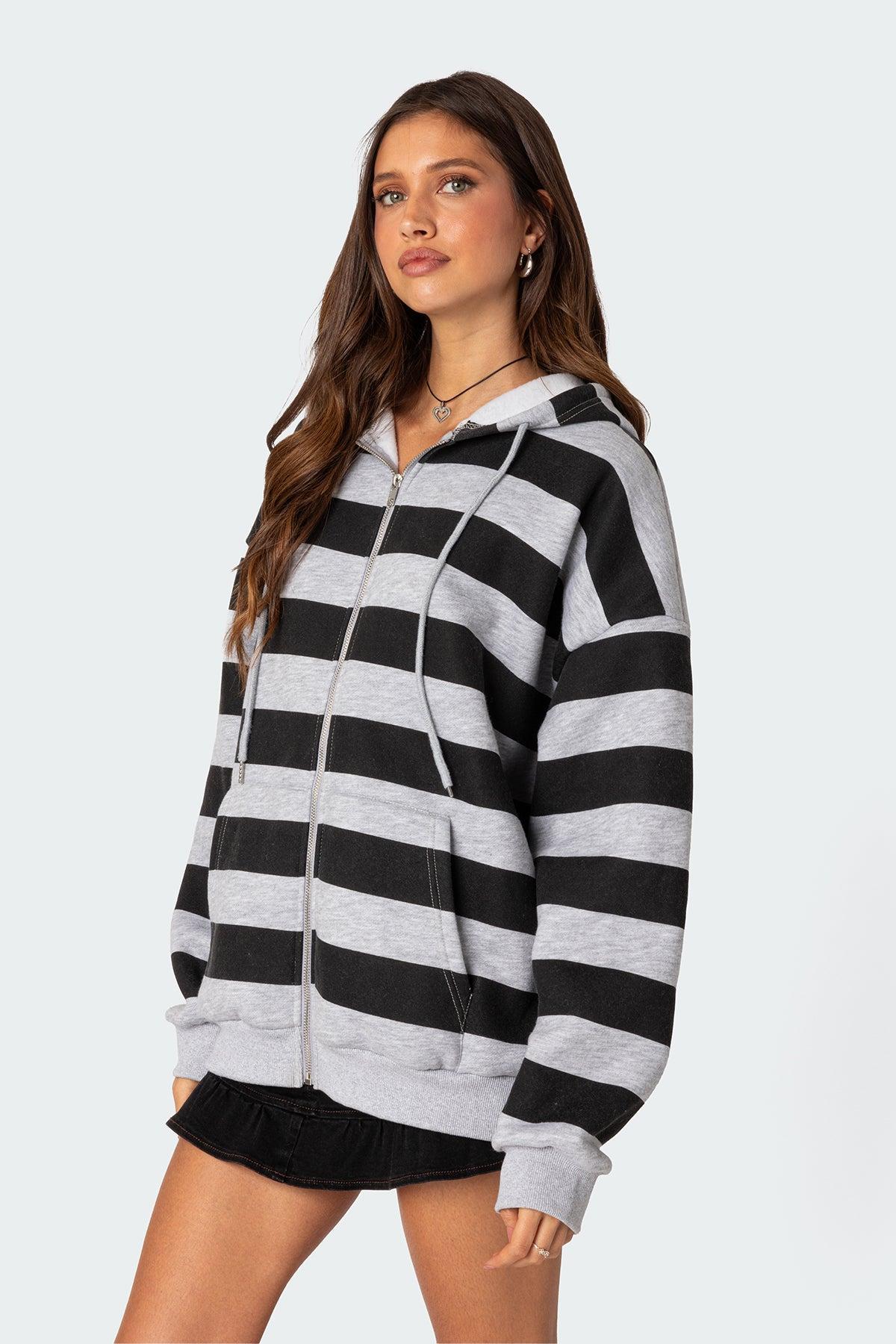 Maritza Oversized Zip Up Hoodie Product Image