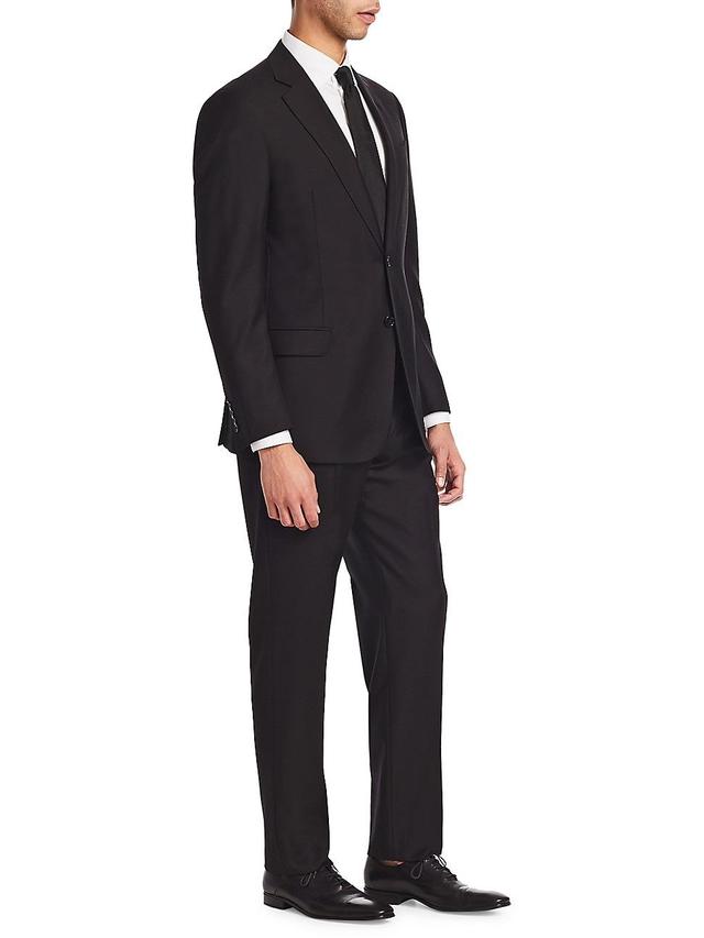 Emporio Armani Trim Fit Solid Wool Suit Product Image