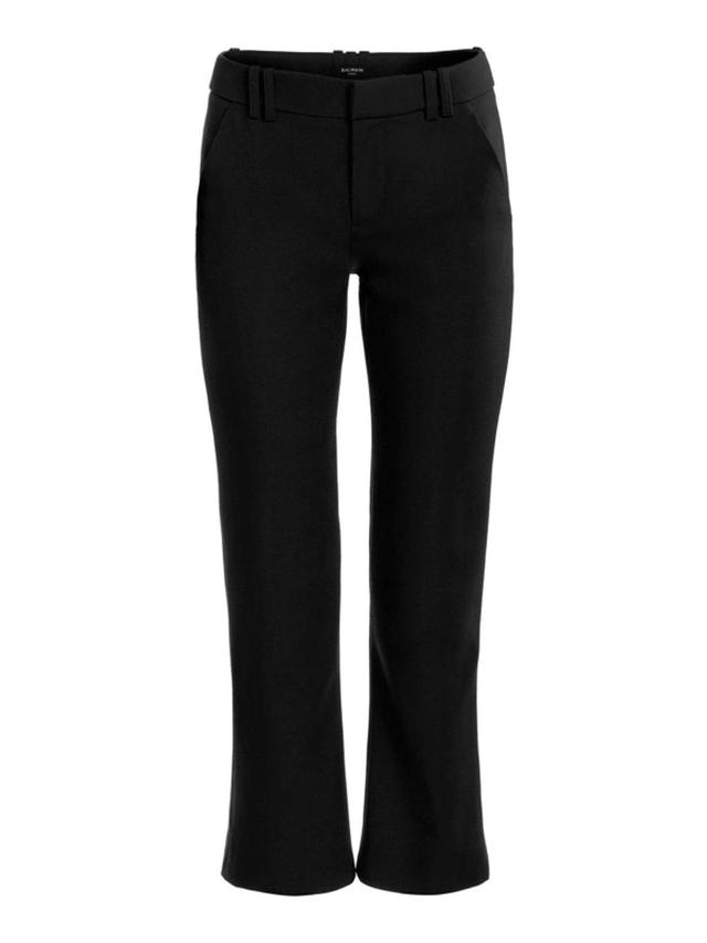 Creases Flared Trousers In Noir Product Image