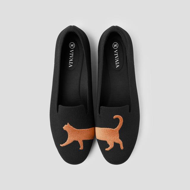 Round-Toe Embroidered Loafer (Audrey) Product Image