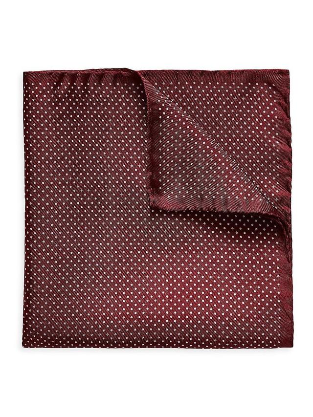 Mens Silk Polka Dot Pocket Square Product Image