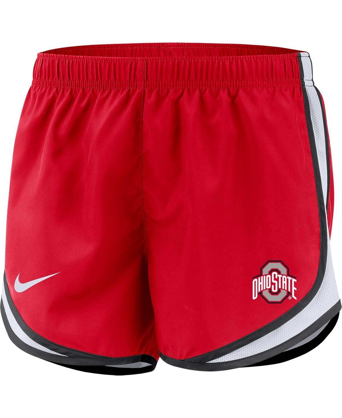 Womens Nike Scarlet Ohio State Buckeyes Tempo Performance Shorts Product Image