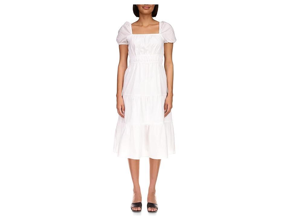 Sanctuary Tie Detail Midi Dress (Powdered Sugar) Women's Clothing product image