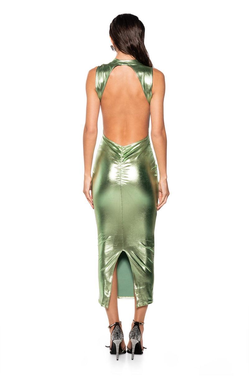 TALK ABOUT ME SLEEVELESS MIDI DRESS Product Image