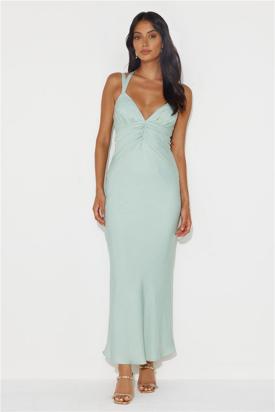 Level Up Maxi Dress Sage Product Image