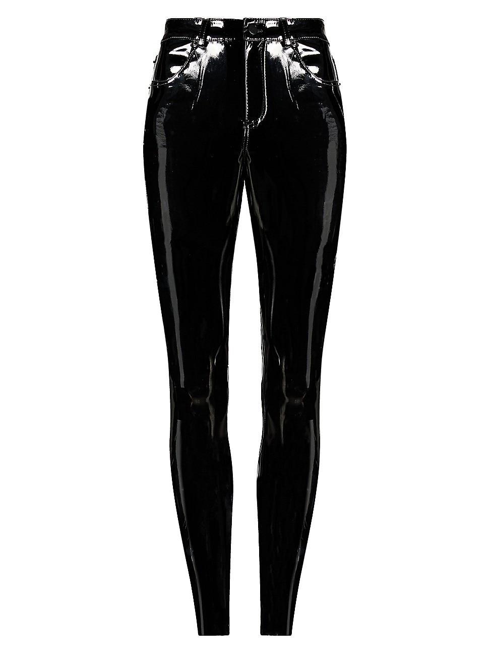 Commando Faux Patent Leather Five-Pocket Pants SLG72 Women's Clothing Product Image