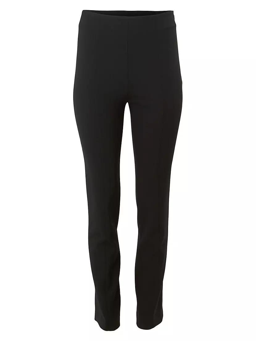 Slim Pull-On Stretch Wool Pants Product Image